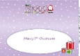 Santa with Teddy 1st Xmas FREYA large dl insert