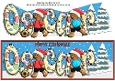 3D Gingerbread People playing football OSCAR large dl