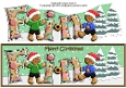 3D Gingerbread People playing more football FIN large dl