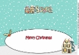 Christmas Houses SUSAN large dl insert
