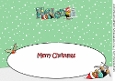 3D Gingerbread People Skiing Race HELEN large dl insert