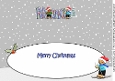 3D Gingerbread People Skiing RHONA large dl insert