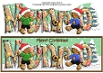 3D Gingerbread People playing more football MUNRO large dl
