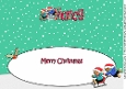 3D Gingerbread People Sledge Fun NANCY large dl insert