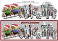 3D Gingerbread People Sledging CLAIRE & MIKE large dl