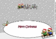 3D Gingerbread People Sledging CLAIRE & MIKE large dl insert