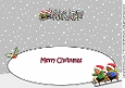 3D Gingerbread People Sledging RITCHIE & LAURA large dl insert