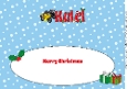 Christmas Motorbikes KALEL large dl insert