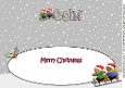 3D Gingerbread People Sledging COBI large dl insert