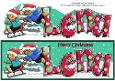 3D Gingerbread People Sledge Fun LENA large dl