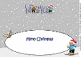 3D Gingerbread People Skiing MYLA large dl insert