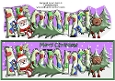 Smiley Santa and Rudolf picking a tree NANNA large dl