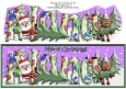 Smiley Santa and Rudolf picking a tree ALANA large dl