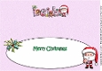Jolly Santa with Baby LEILA large dl insert