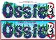 Christmas Billy the Badger Skiing OSSIE large dl