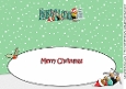 3D Gingerbread People Skiing Race ANGELINA large dl insert