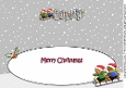 3D Gingerbread People Sledging CORRIE large dl insert