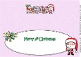Jolly Santa First Christmas ESME large dl insert