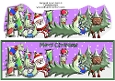 Smiley Santa and Rudolf picking a tree AYLIE large dl