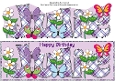 Flowers and Funny Butterflies JULIE large dl