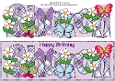 Flowers and Funny Butterflies SHARON large dl