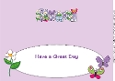 Flowers and Funny Butterflies SHARON large dl insert
