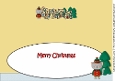 Christmas Cat Elf CHRISTMAS large dl insert