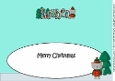 Christmas Cat Elf REUBEN large dl insert