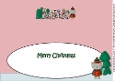Christmas Cat Elf ANNIE large dl insert