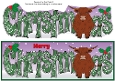 Christmas Highland Cow CHRISTMAS large dl 2