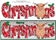 Christmas Highland Cow CHRISTMAS large dl 3