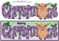 Christmas Highland Cow CHRISTMAS large dl 4