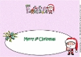 Jolly Santa First Christmas ETTA large dl insert