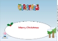 Christmassy Pinkie Pigs Day Out CHRISTMAS large dl insert