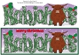 Christmas Highland Cow RABJOHNS large dl