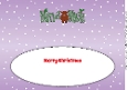 Christmas Highland Cow NIN & NICK large dl insert