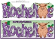 Christmas Highland Cow ROCHELLE large dl