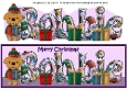 Christmas Dog Elf with presents BOBBIE large dl