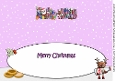 Smiley Santa and Rudolf having milk and cookies ELLIE-MAY large dl insert