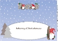 Christmas Gnomes snowboarding MATHILDA large dl insert