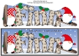 Christmas Gnomes snowboarding FINN large dl