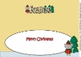 Christmas Cat Elf JAYNE large dl insert