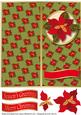 Poinsettia Dl Cut and Fold (olive)