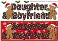 Christmas Teddies Daughter and Boyfriend Large Dl 4