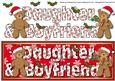 Christmas Teddies Daughter and Boyfriend Large Dl 3