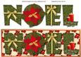 Noel with Poinsettias Large Dl Card (cream 2)