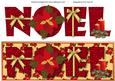 Noel with Poinsettias Large Dl Card (polka Dots)