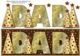 Buttons Christmas Trees Dad Large Dl (brown)