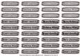 Medium Christmas Tags (silver)