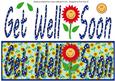 Get Well Soon with Flower Large Dl